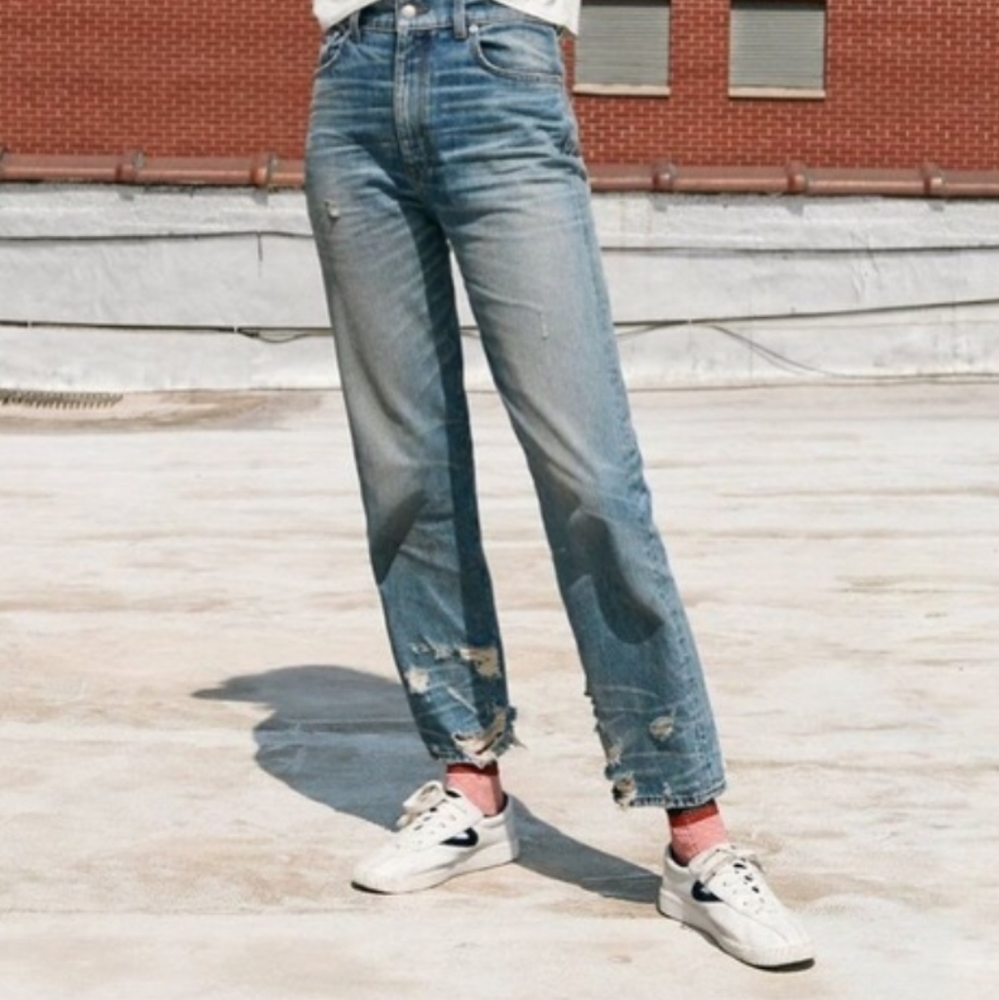 Rivet & Thread by Madewell High-Rise Slim Boyjeans 28